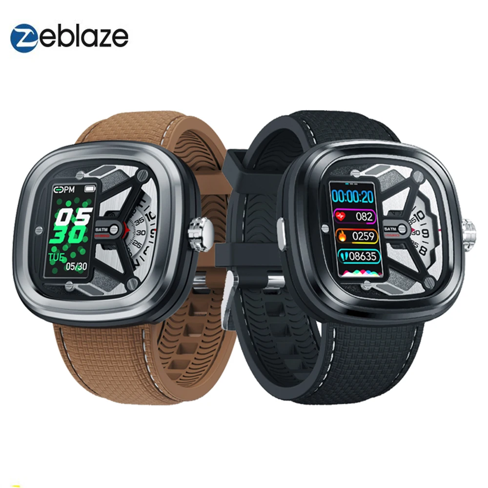 Новые Zeblaze Hybrid 2 Смарт-часы с сердечным ритмом и кровяным давлением Водонепроницаемый фитнес-трекер для сна умные уведомления для IOS Android