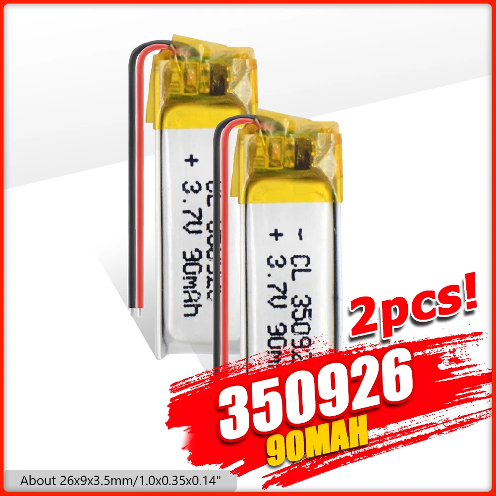 Литий-полимерная аккумуляторная батарея 90 мАч 3 7 в 350926 для MP3 MP4 GPS DVD планшета