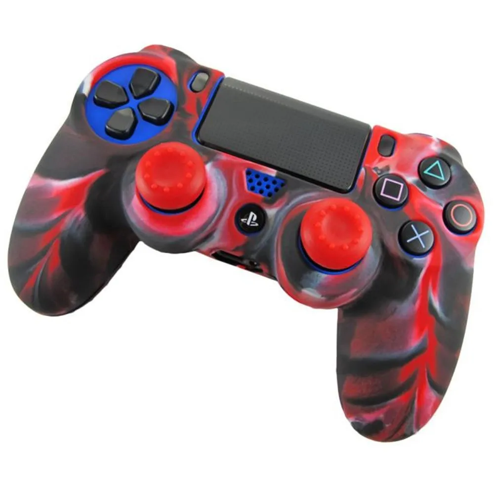 Мягкий Камуфляжный силиконовый чехол для контроллера Playstation PS4 100% новый