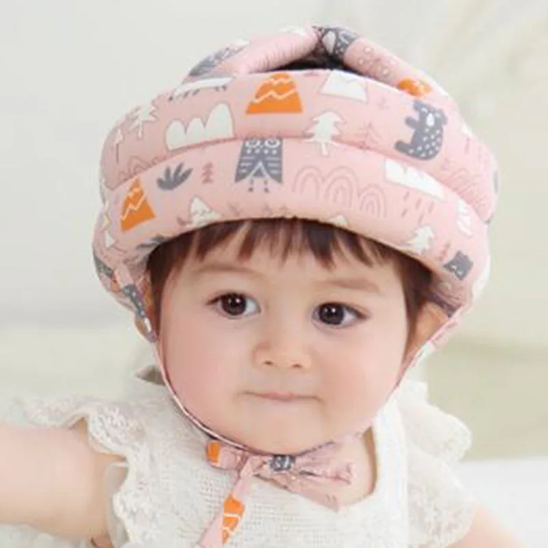 Gorro anticolisi&oacute;n para beb&eacute;, ajustable, transpirable, antica&iacute;da, protecci&oacute;n para la cabeza, coj&iacute;n, casco, cuidado del beb&eacute;, 1 ud.-0
