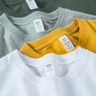 Мужская и женская футболка с коротким рукавом, свободная, плотная, из 100% хлопка, однотонная, с принтом по индивидуальному заказу