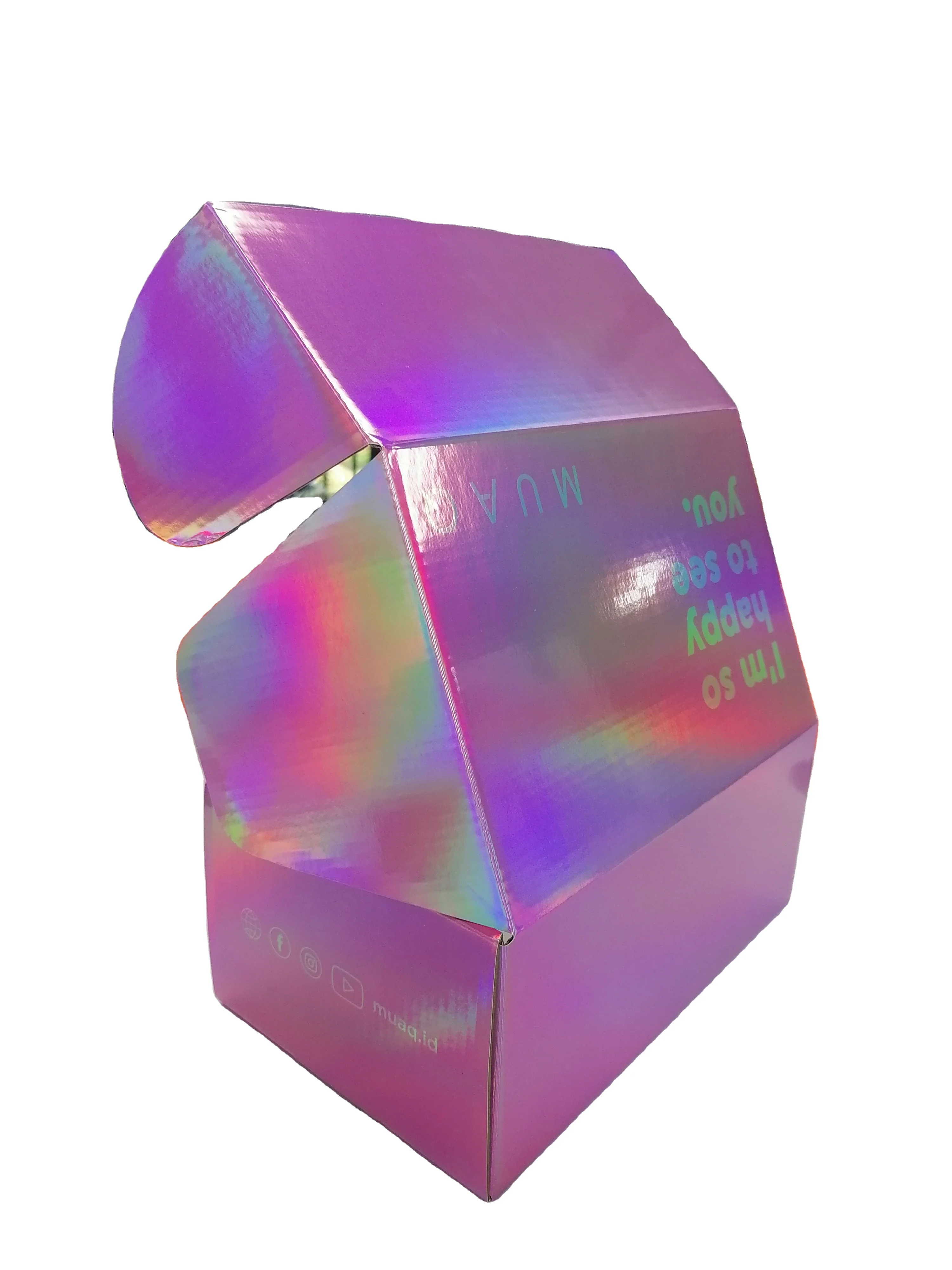 Голографические бумажные почтовые коробки SENCAI с логотипом на заказ упаковочные