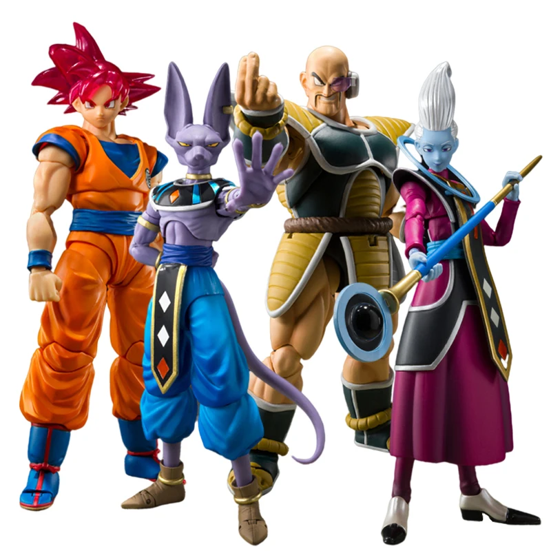 

Фигурки героев аниме Bandai Dragon Ball Z SHF, Оригинальные фигурки героев Аниме Сон Гоку наппа Whis Beerus боги разрушения, коллекционные модели, игрушки в...