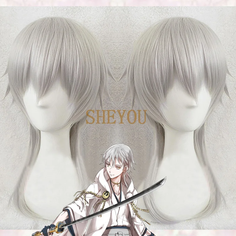 Парик Touken Ranbu Online цуриуру кунинага Косплей Аниме психопроигрыватель макисима