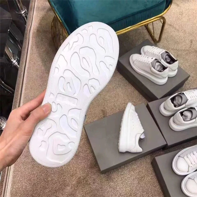 2019 новые весенние роскошные дизайнерские кожаные туфли на толстой подошве