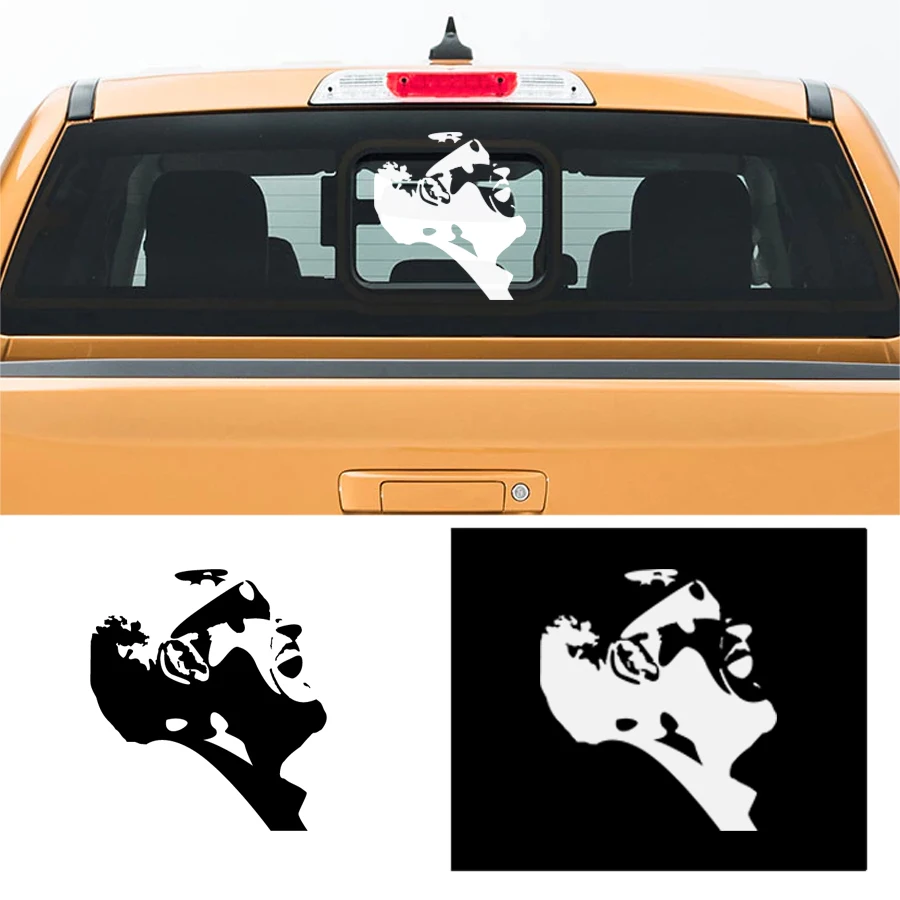 

free shipping 1Piece singer-songwriter musician and composer The Genius RAY CHARLES pickup window sticker