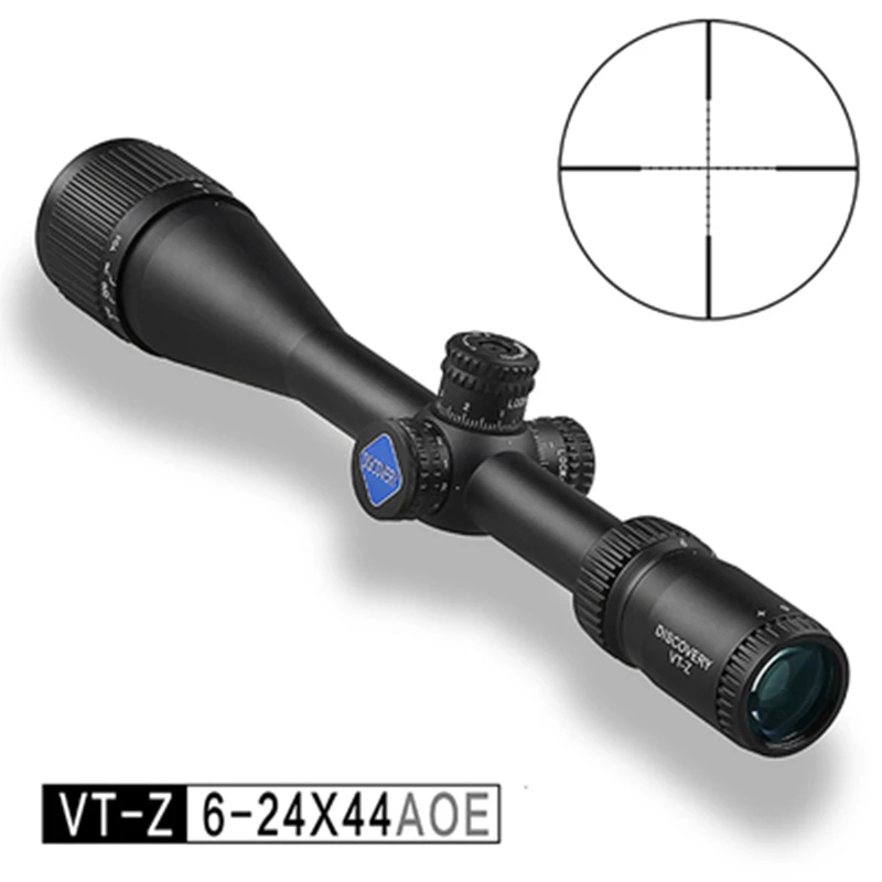 

DISCOVERY VT-Z 6-24x44 AOE hunting Riflescope with Mil Dot Reticle come with free scope rings