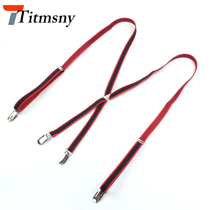 Подтяжки X-type женские и мужские 4 клипсы Ширина 1 5 см | Аксессуары для одежды