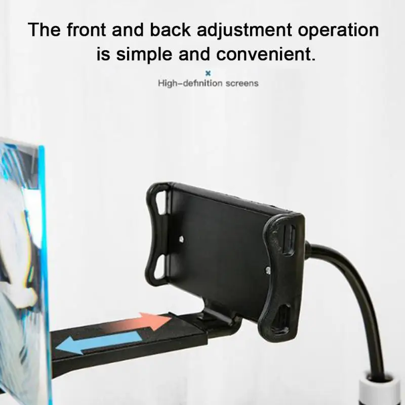 Hot 8/12 Inch Mobile Phone Screen Amplifier HD Projection Zoom 360 Degree Adjustable Folding Clip-on Bracket | Мобильные телефоны и