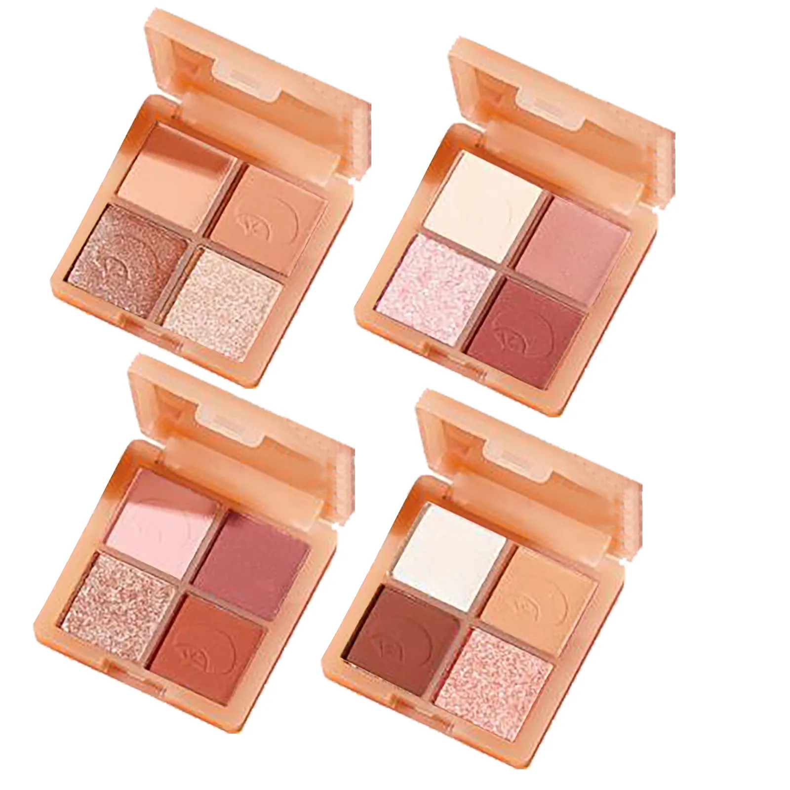 Теплая Палитра жемчужных теней для век матовые мерцающие повседневные