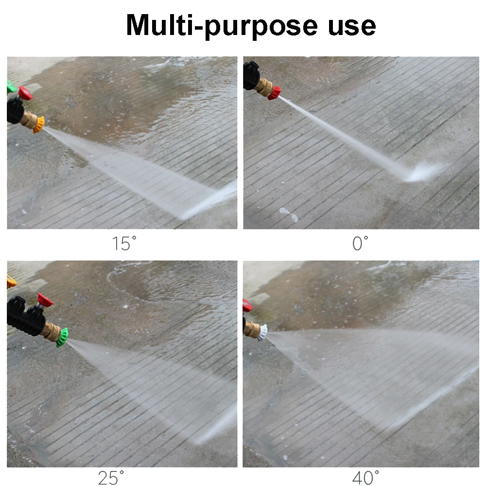 Поворотный соединитель 1/4 дюйма Регулируемый адаптер с 5 насадками распылителями