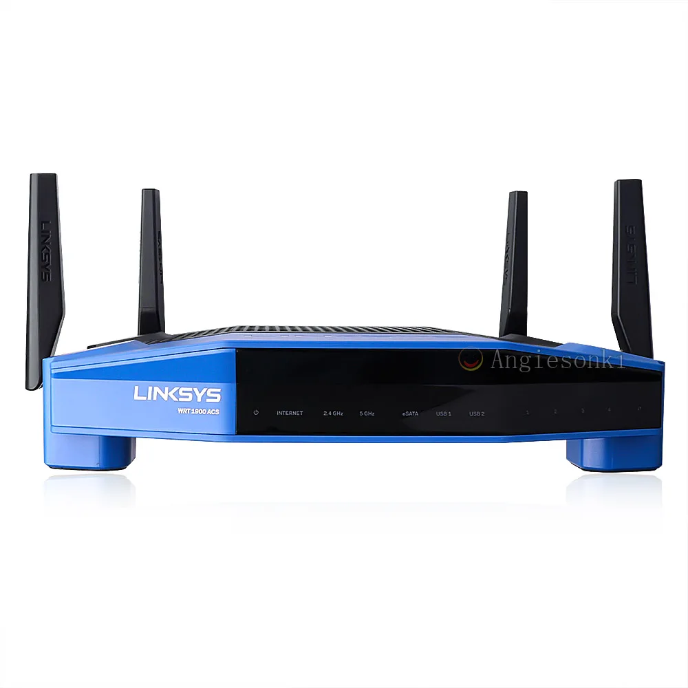 

Linksys WRT AC1900 Dual-Band+ Wi-Fi Wireless Router with Gigabit & USB 3.0 Ports and eSATA, Smart Wi-Fi Enabled to Control Your