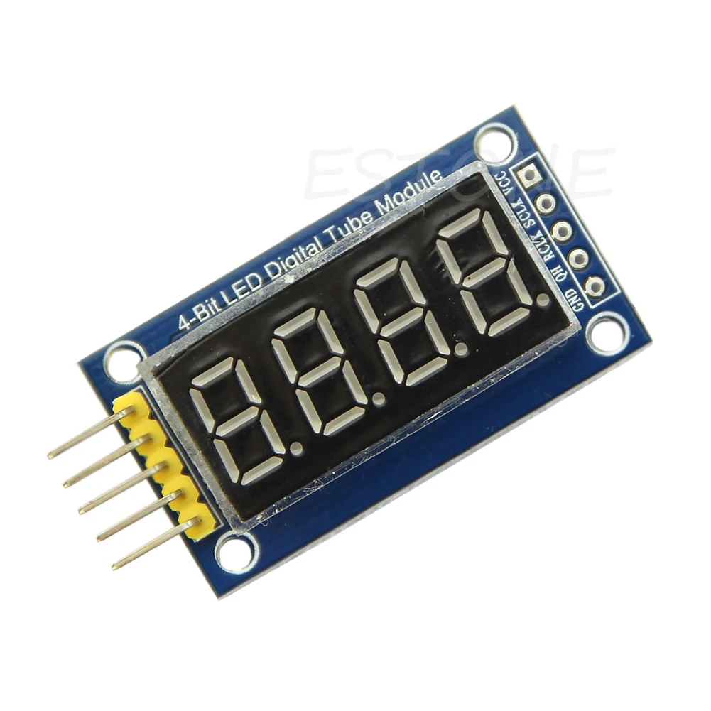 Светодиодный модуль TM1637 4 битная цифровая трубка с дисплеем часов для Arduino