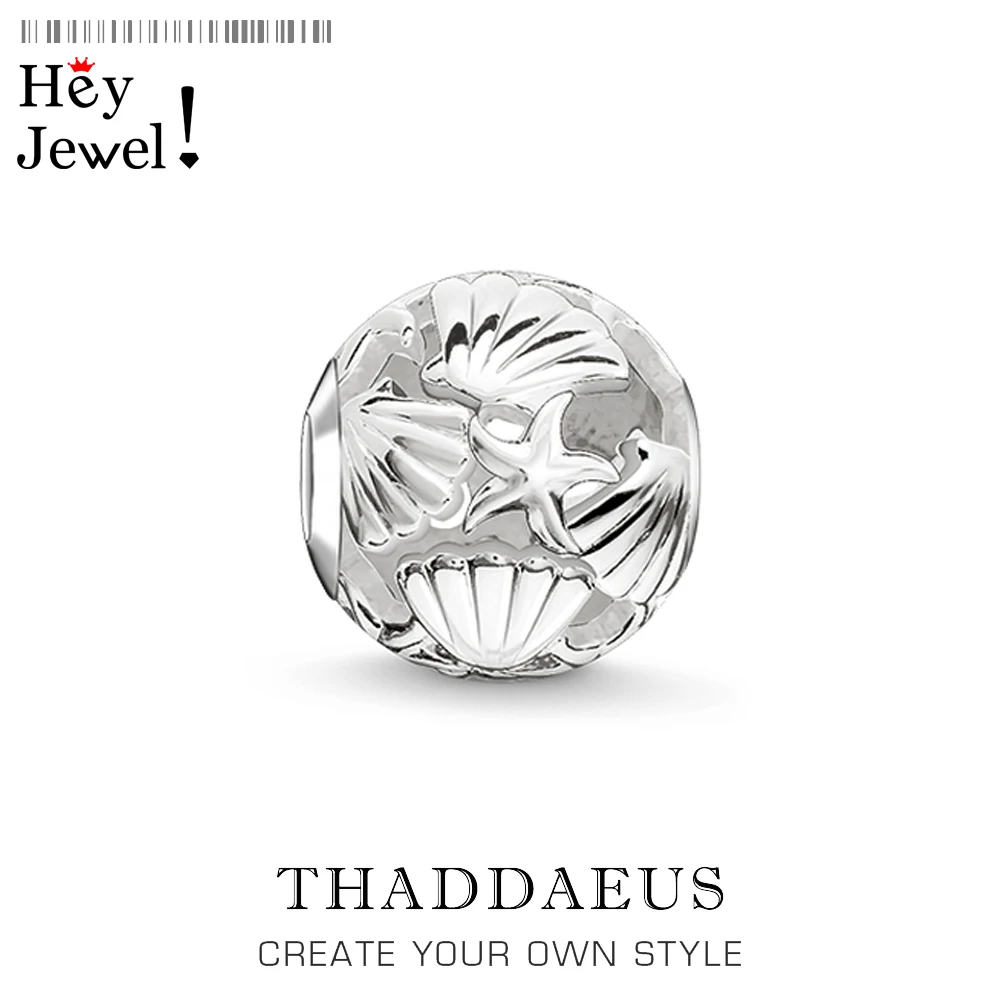 2016 бусины шармы в виде морских звезд и ракушек подходят для европейских шармов