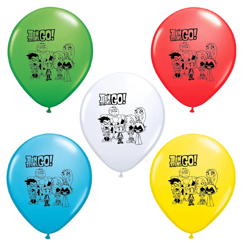10 шт. Титаны Go шары 12 дюймов Аниме Робин латексные Дети сувениры Косплэй