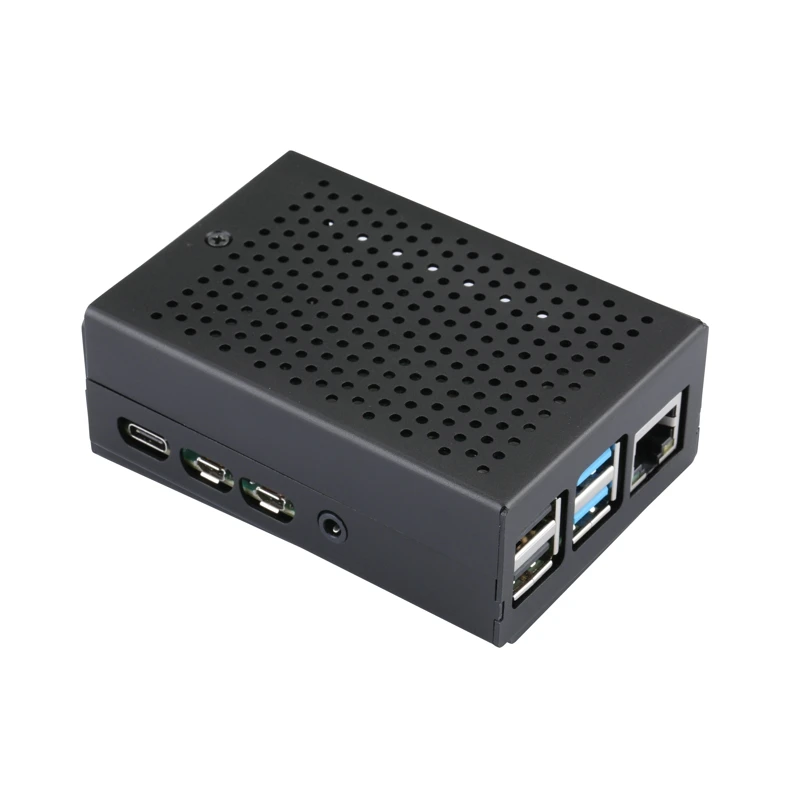 Raspberry Pi 4 Модель B алюминиевый корпус с охлаждающим вентилятором RPI серебристый