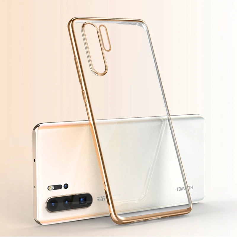 electroplate Soft Case for HUAWEI P Smart 2019 Z Plus 2018 Quality Plating Silicone Clear Transparent Crystal Cover | Мобильные