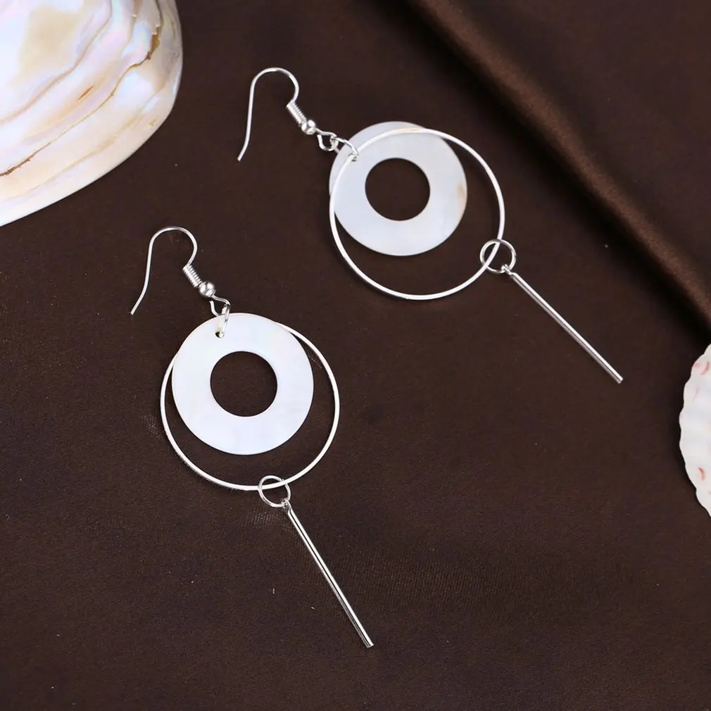 Женские длинные серьги-кисточки ashion простые круглые серьги в стиле панк с