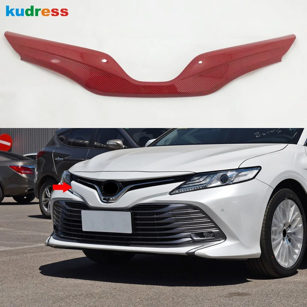 

Для Toyota Camry XV70 XV 70 LE XLE 2018-2020 красный цвет автомобиля Передняя Центральная решетка бампер решетка Накладка Внешние детали