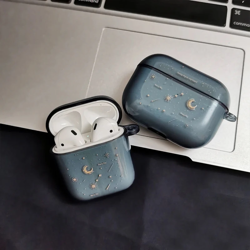 

Чехол для Apple Airpods 2 1, прозрачный чехол с милыми рисунками звезд и зеленых мультфильмов, чехол для наушников airpod Pro, футляр для гарнитуры