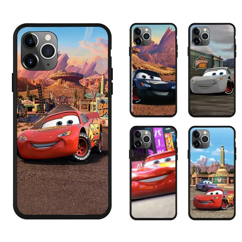 

Lightning mcqueen Accessories Phone Case For iPhone 12Mini 11 Pro XS Max XR 6 7 8 Plus SE2020 Soft Border Cover