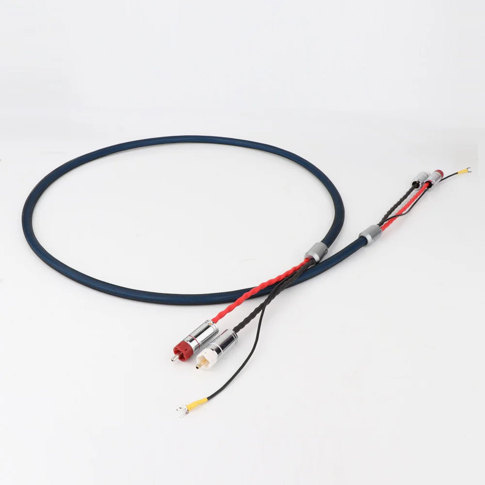 Hi-end OFC посеребренный с экранированием RCA 5 pin DIN XLR U spade plug Audio Phono кабель тонарма