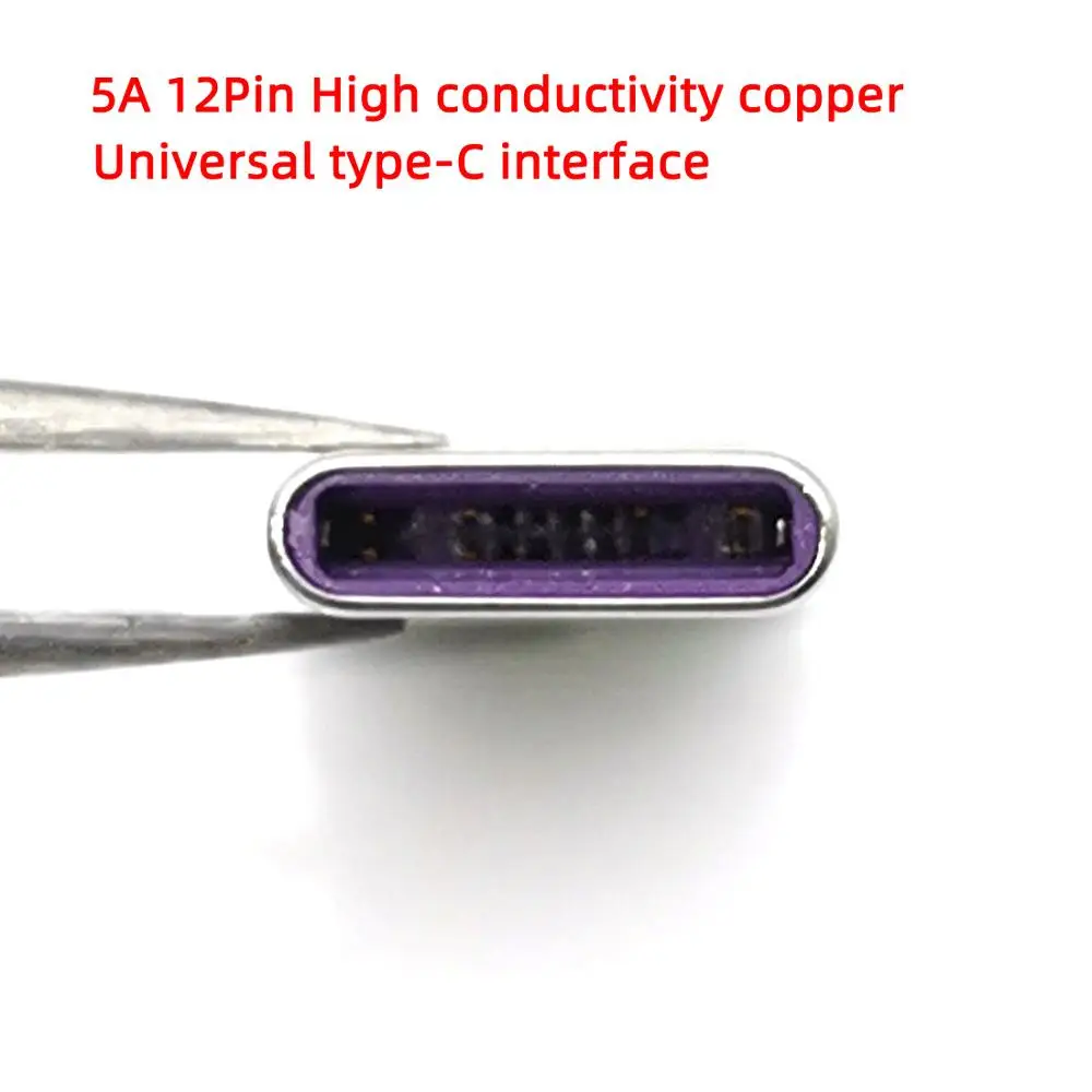 

5A High Current Universal Type-c Mal Plug VOOC Flash Connector FOR OPPO Data Line DIY Charging Plug Fittings Connection Adapter