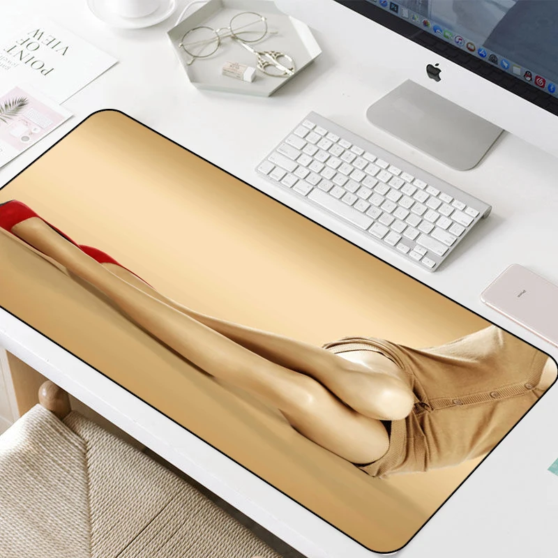

MRGLZY Japanese Otaku Beautiful Legs Super Long Anime Mouse Pad Wrist Pad Large Waterproof Super Large Darling In The Mouse Pad