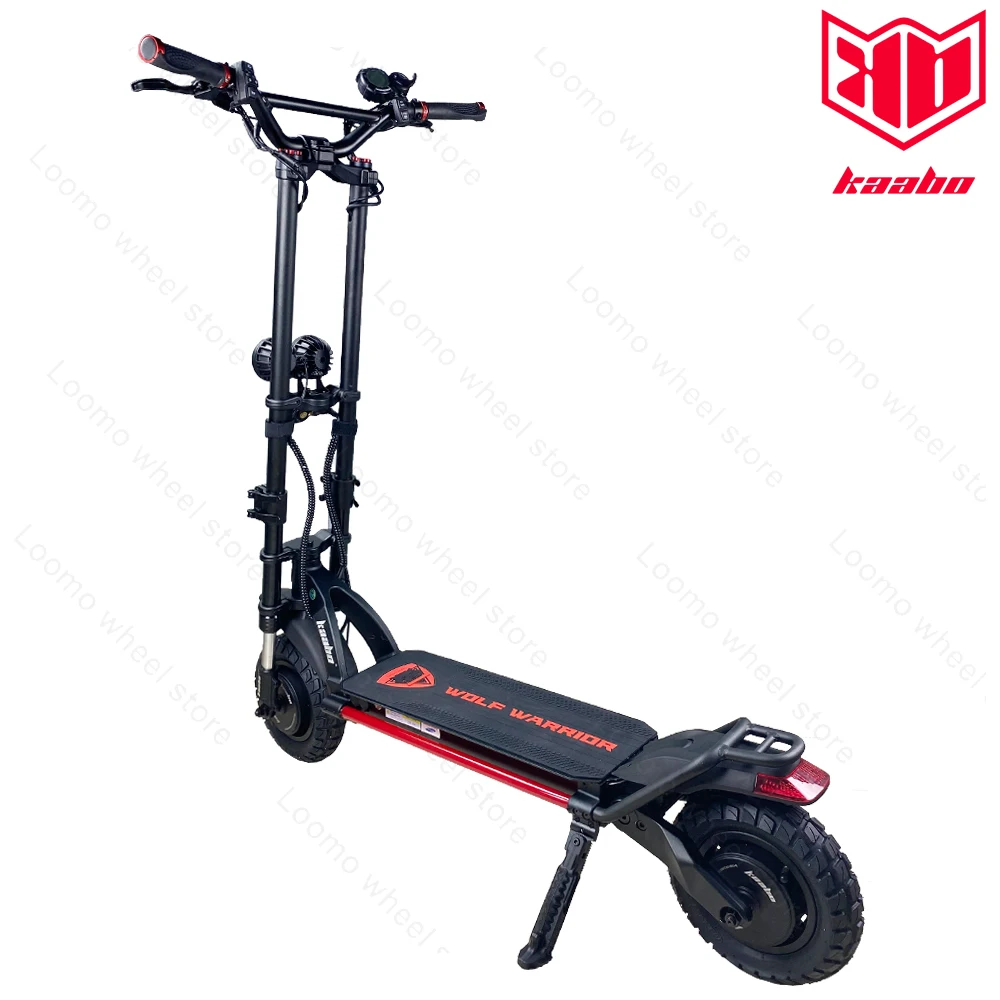 Verkaufen Original Kaabo Wolf Krieger X 10 Zoll 60V 28AH LG Batterie Top Geschwindigkeit 70 Km/h Elektrische Roller Mit Hydraulische Dämpfung