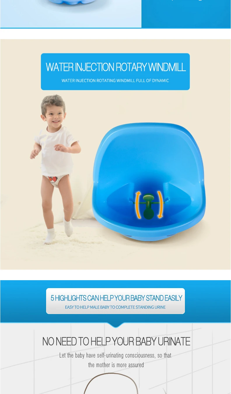 Topbele Baby Urinal Boy Wall Hanging Large Type Urodochium Child Catamite Stand Children