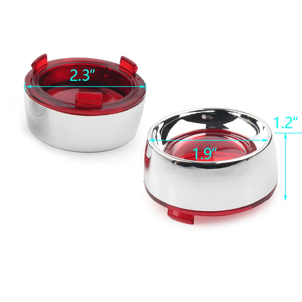 Лампа указателя поворота в стиле мотоцикла с козырьком хромированная кольцевая