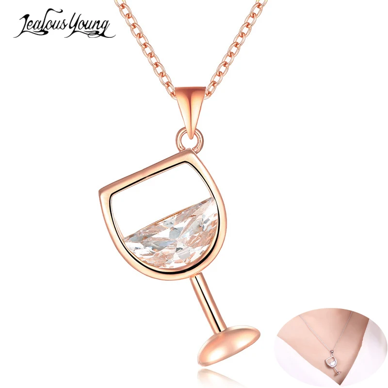 Кулон и ожерелье из прозрачного белого стекла с цирконием для женщин особые