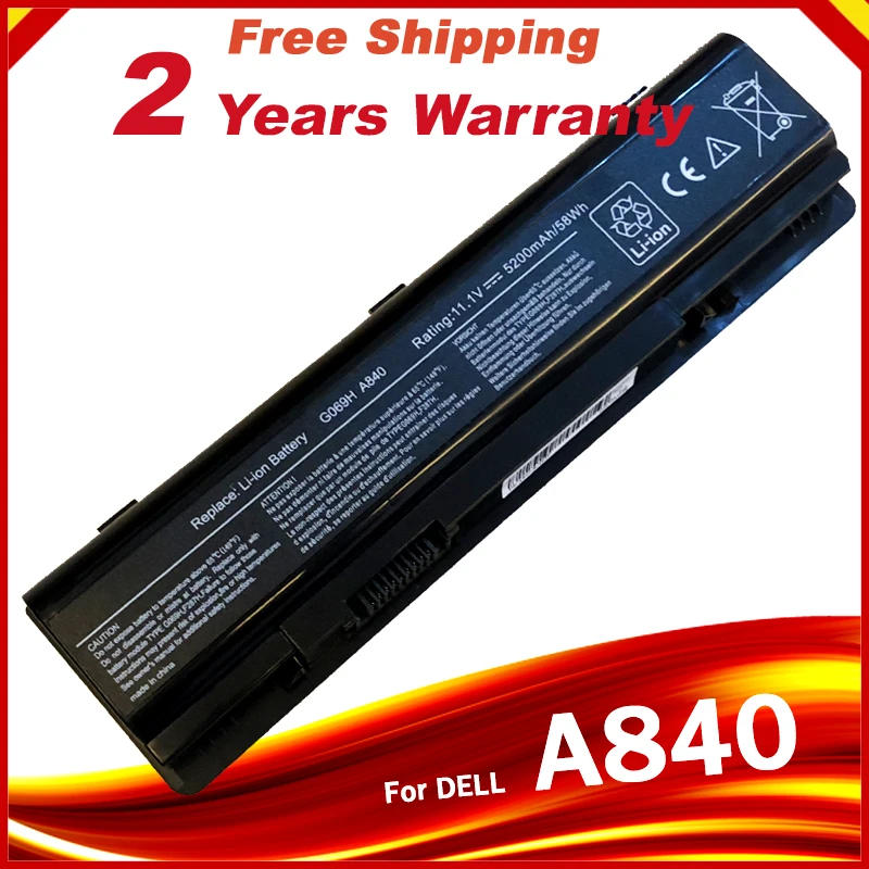 Аккумулятор для ноутбука Dell Vostro 1014 1015 1088 A840 A860 Inspiron 1410 F286H F287F F287H G066H G069H PP37L PP38L|battery