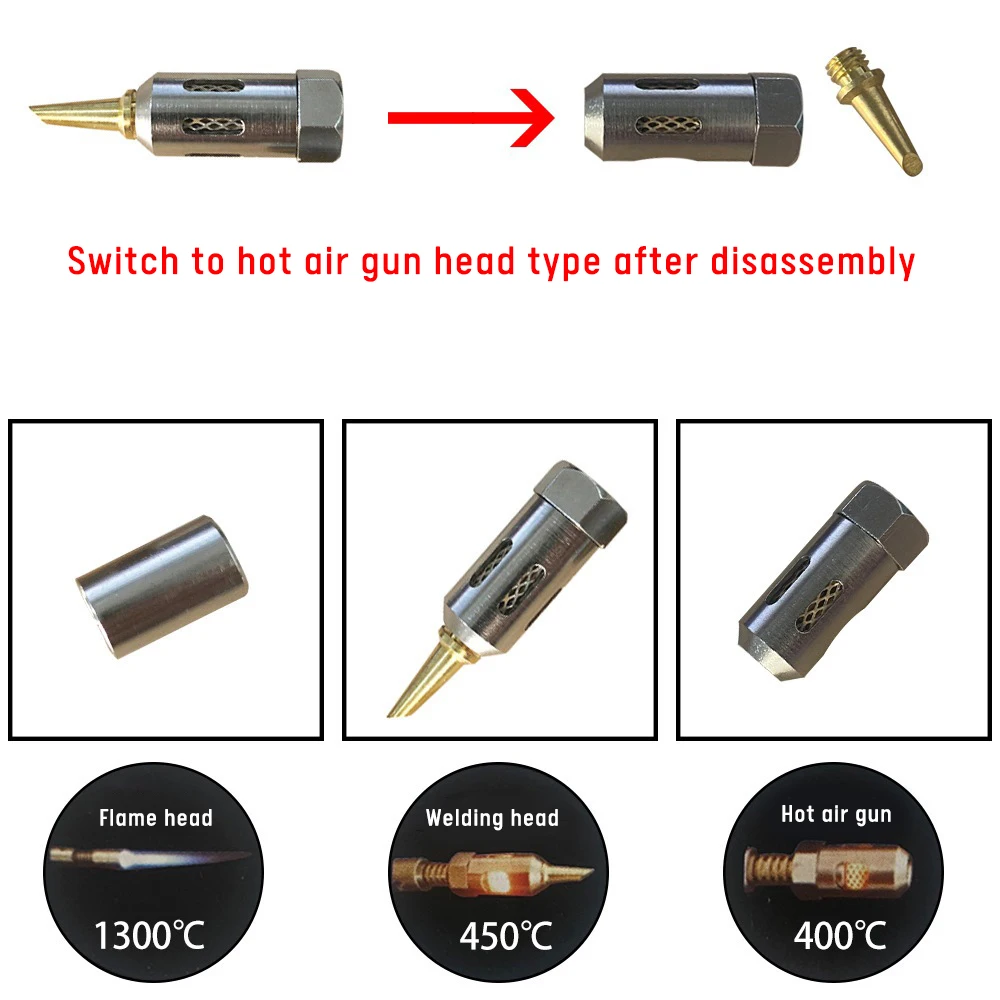 

1300 Celsius Butane Gas Welding Soldering Irons Welding Pen Burner Blow Torch Gas Soldering Iron Cordless Butane Tip Tool Set