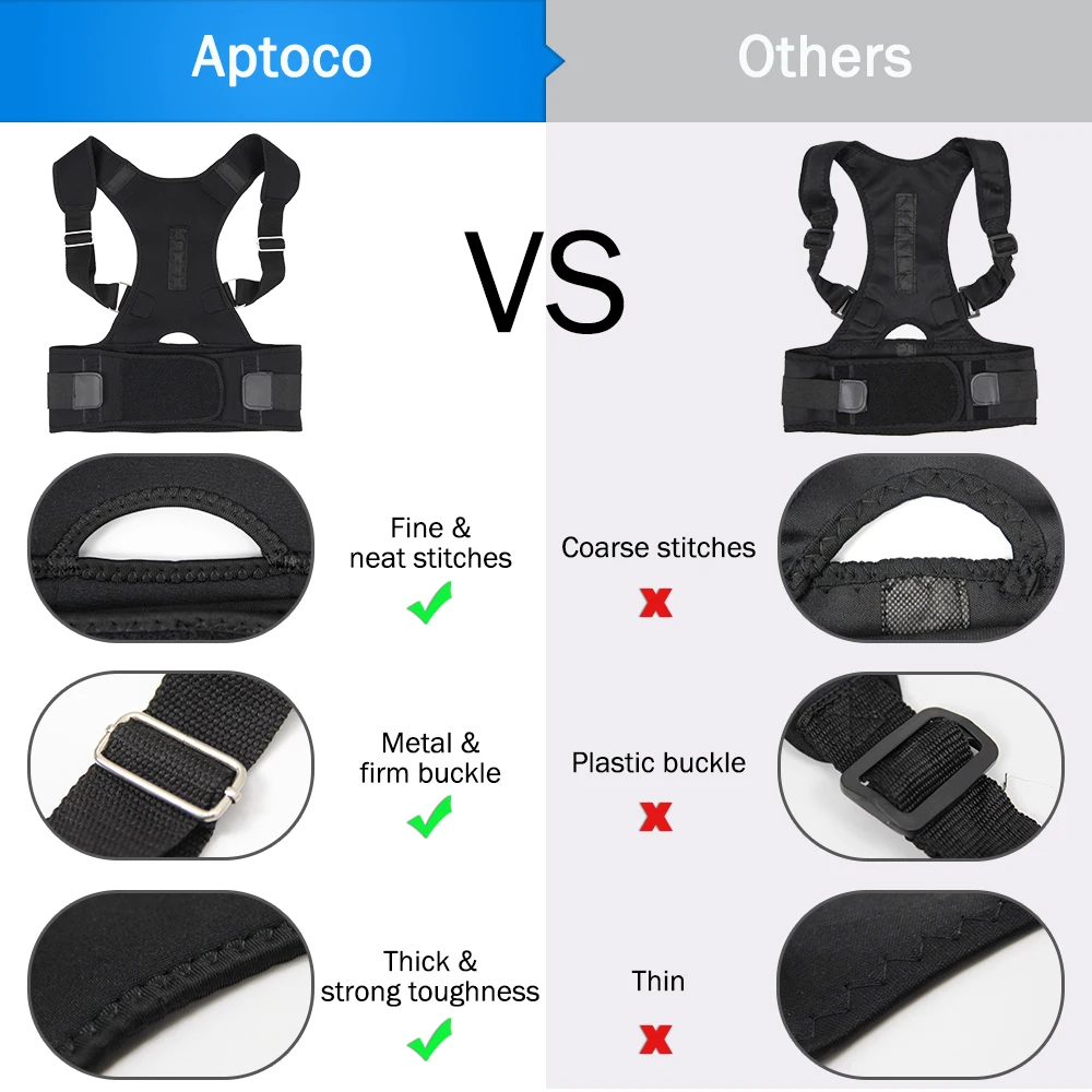 Aptoco Корректор осанки для магнитной терапии Brace плечевая поддержка спины пояс для подтяжек и поддержка s Пояс плечевая осанка США сток