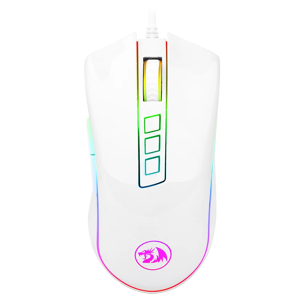 

Redragon M711 Cobra Gaming Mouse 16.8 Million RGB Color Backlit 10,000 DPI Adjustable Comfortable Grip 7 Programmable Buttons