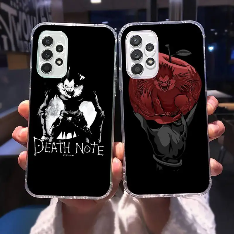 

Anime Manga Death Note Ryuk Phone Case For Samsung A 51 50 52 12 21s 31 40 70 71 note S 20 10 21 ultra plus fe clear coque shell