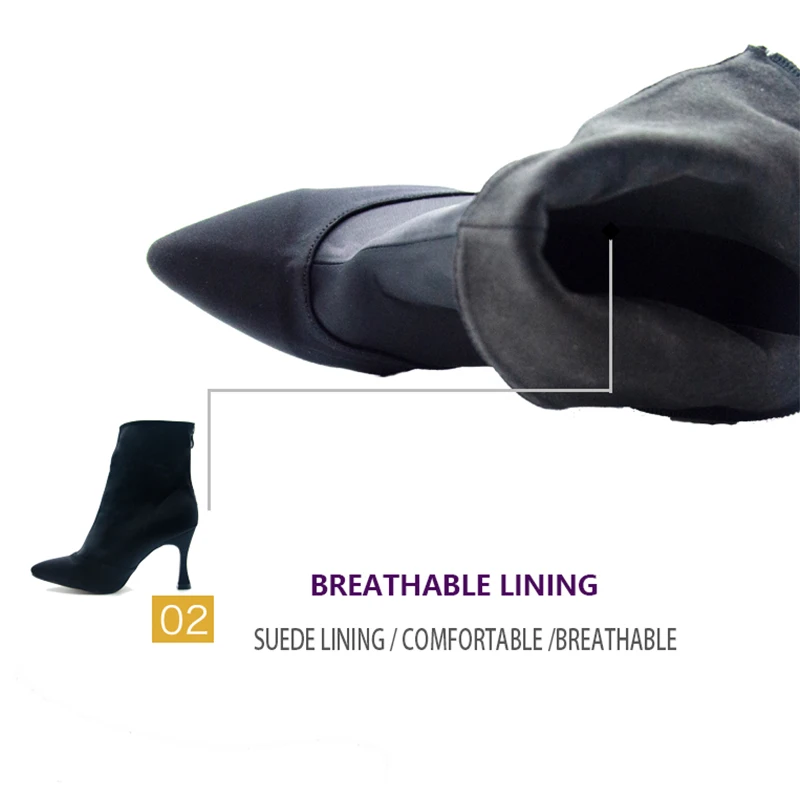 Woman closed toe Latin Dance Shoes Black Women Ankle Ballroom Soft Bottom Salsa Dance-shoes For Girls Mordern Shoes For Dancing