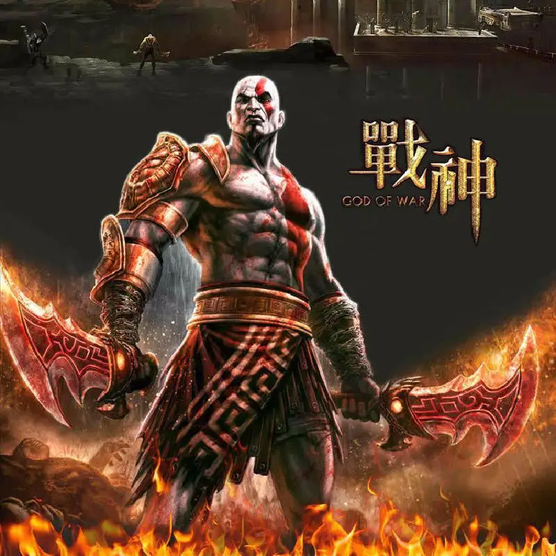 God Of War 3 Kratos нож пламя 1:1 модель Neca имитация оружия реквизит меч аниме окружающий