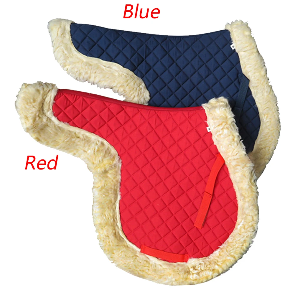 

Equestrian Supplies Performance Outdoor Sports Riding Equipment 65x60cm Horse Saddle Pad Fluff Fabric Bareback Replacement Part