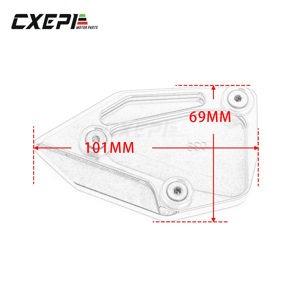 

Motorcycle Side Stand Enlarge Plate Kickstand Extension For BMW C650GT 2012 2013 2014 2015 2016 C600 SPORT 2012 2013 2014 2015