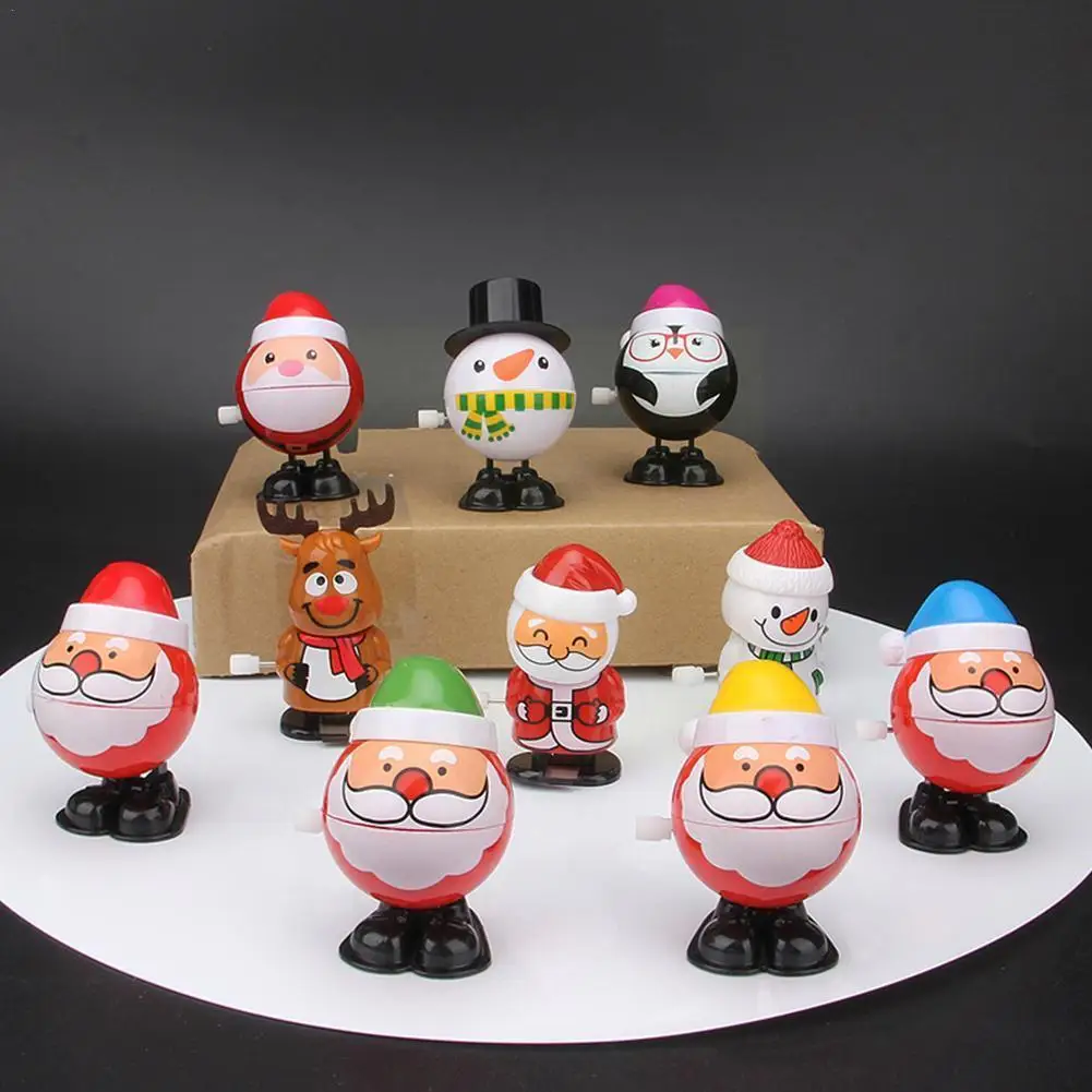 

Christmas Clockwork Jumping Toys Children Mini Christmas Gift Vintage Santa Claus Snowman Wind Up Toys For Kids Funny Gift R3S9