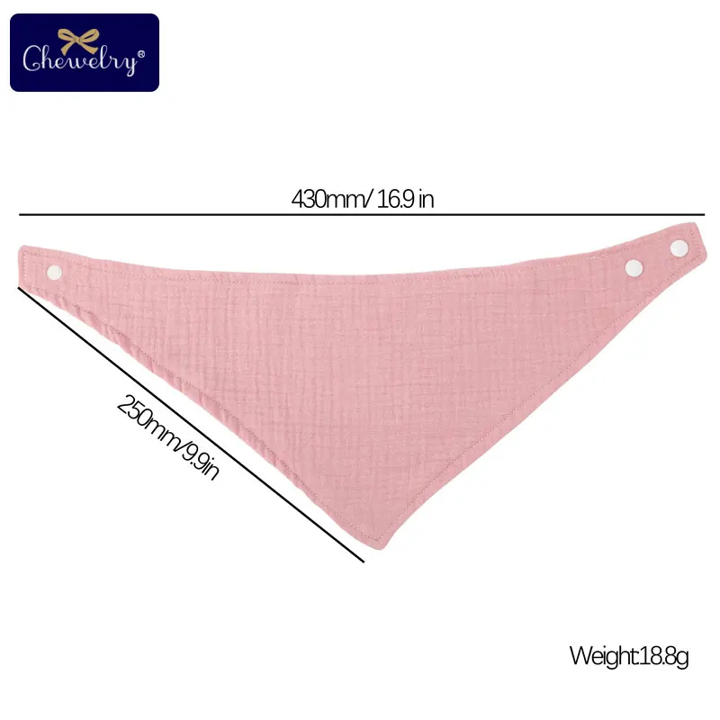 Let's Make Baby Bib Cotton Accessories Newborn Wholesale 1pc Solid Color Snap Button Soft Triangle Towel Feeding Drool Bibs | Детская