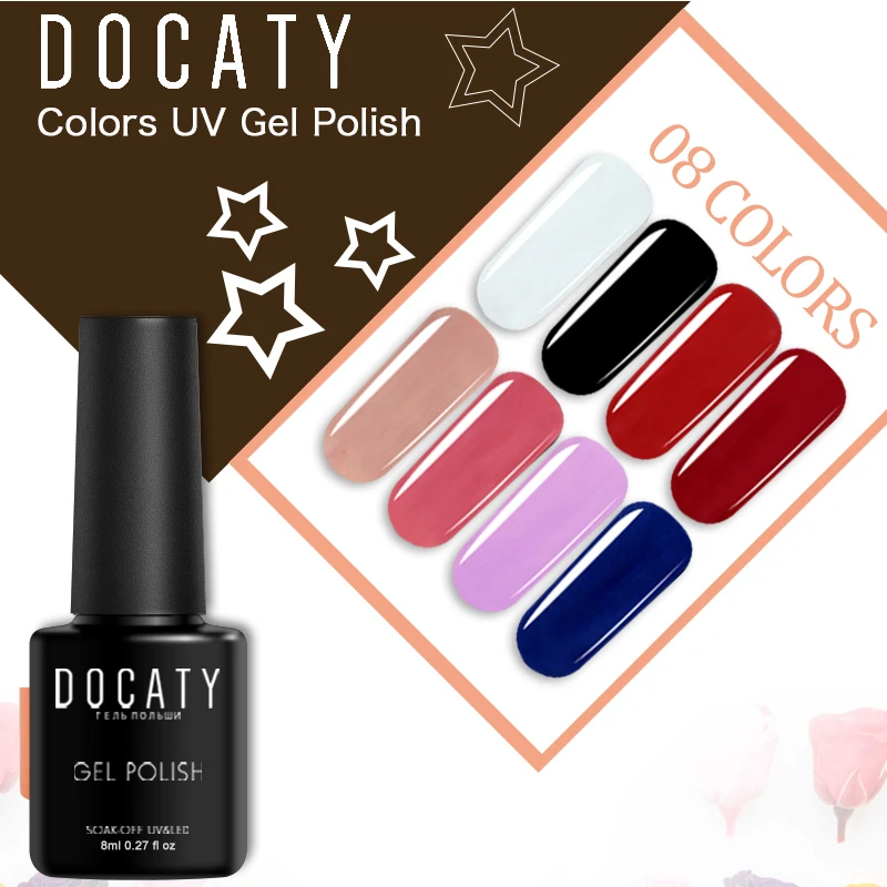 Гель лак УФ Блестящий для ногтей маникюра 52 цвета гель краска DIY высокого