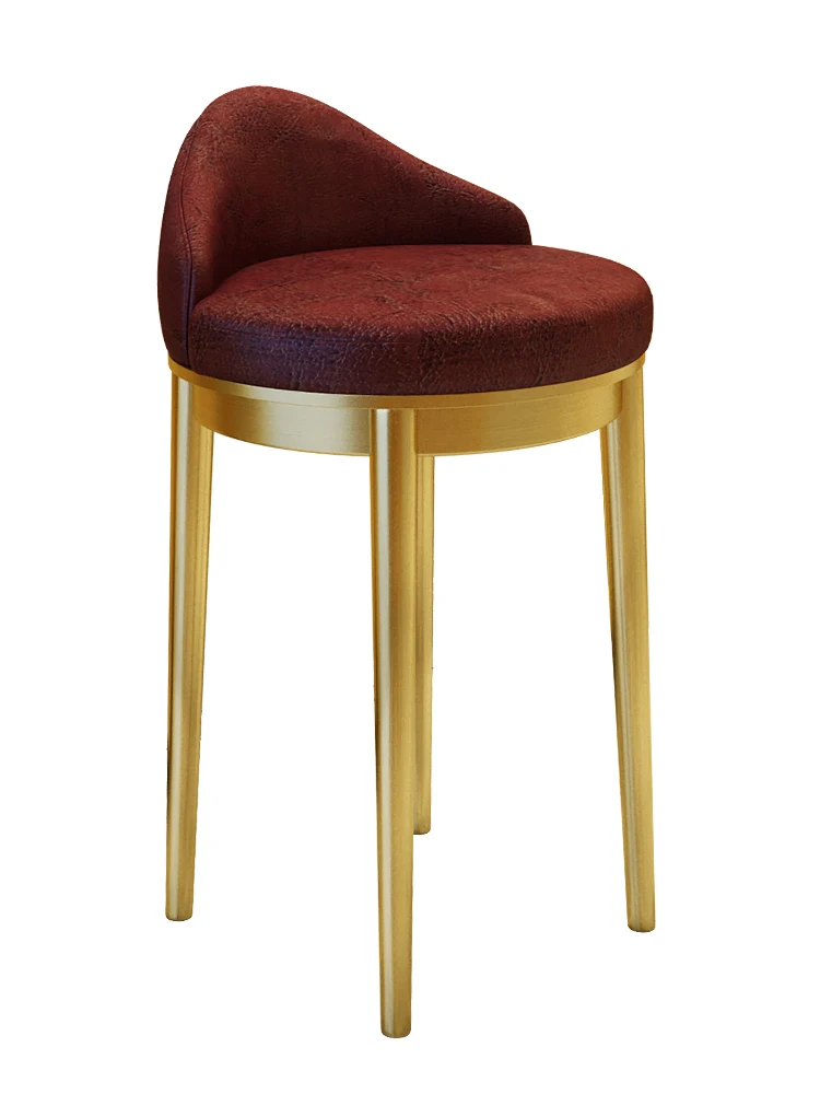 Стул для ювелирного магазина высокий стул из нержавеющей стали барный спинка