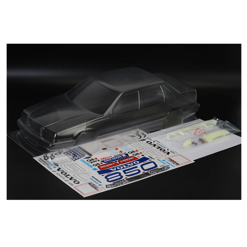 

Rc автомобиль оболочки VOLVO 850 прозрачное тело 190 мм + наклейки + 3D хвост наборы крыла для 1:10 весы на дороге, электромобили модель