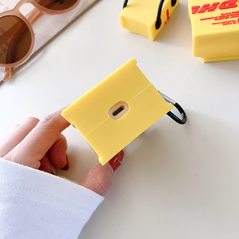 Смешной милый мягкий чехол для DHL сумка для Apple Airpods 2/1 крышка мультфильм силиконовые Bluetooth наушники Защитные чехлы для airpod наушники Капа