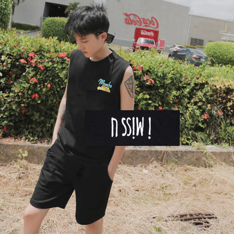 Модный хлопковый жилет с принтом кокосового дерева для лесбиянок | Женская