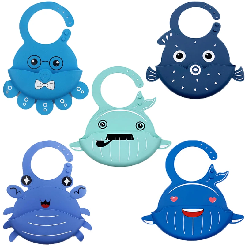 Силиконовые нагрудники для детей картонные детские водонепроницаемые мягкие