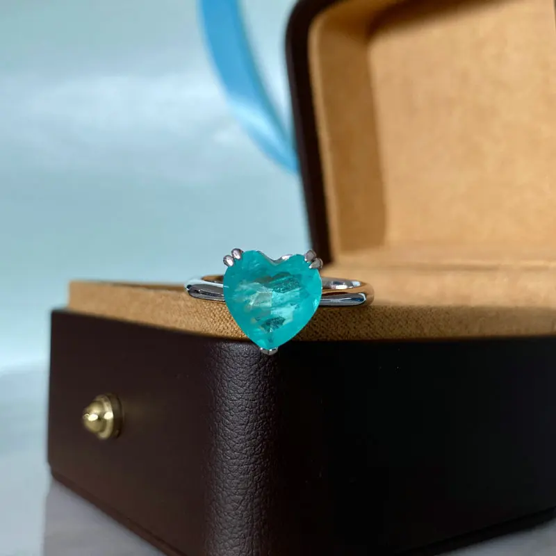 

Bilincolor Fashion 100% 925 Silver Heart Ring for Women